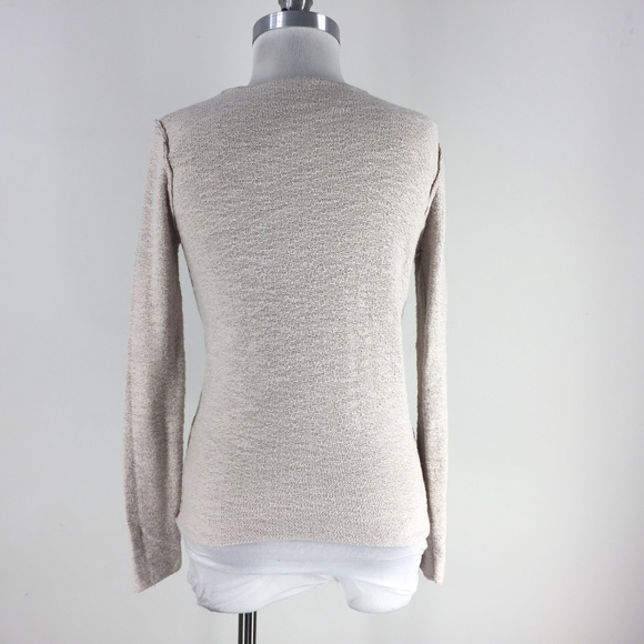 Free People S Gotham Wrap Sweater Cream Anthro - Picture 4 of 6